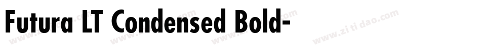 Futura LT Condensed Bold字体转换